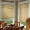 interior-comely-dining-room-decoration-using-cream-bamboo-bay-window-along-with-rectangular-light-walnut-wood-dining-table-and-light-walnut-wood-dining-chairs-endearing-sha